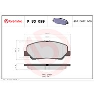 BREMBO Brake pad set P 83 099 - Brake Pads
