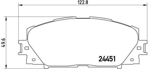 BREMBO Brake pad set P 83 106 - Brake Pads