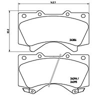 BREMBO Brake pad set P 83 107 - Brake Pads