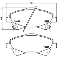 BREMBO Brake pad set P 83 109X - Brake Pads