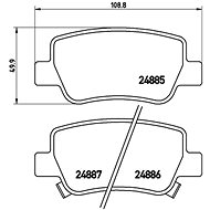 BREMBO Brake pad set P 83 112 - Brake Pads