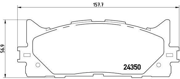 BREMBO Brake pad set P 83 117 - Brake Pads