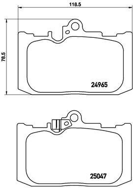 BREMBO Brake pad set P 83 131 - Brake Pads