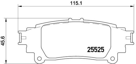 BREMBO Brake pad set P 83 132 - Brake Pads