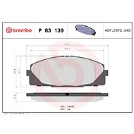 BREMBO Brake pad set P 83 139 - Brake Pads