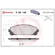 BREMBO Brake pad set P 83 145 - Brake Pads