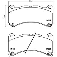 BREMBO Brake pad set P 83 146 - Brake Pads