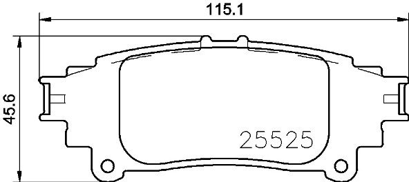BREMBO Brake pad set P 83 153 - Brake Pads