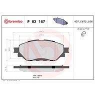 BREMBO Brake pad set P 83 167 - Brake Pads