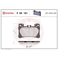 BREMBO Brake pad set P 83 181 - Brake Pads