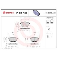 BREMBO Brake pad set P 83 182 - Brake Pads