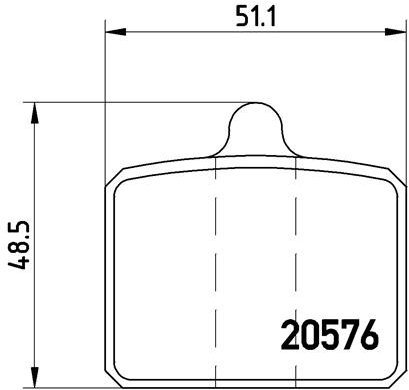BREMBO Brake pads P 85 001 - Brake Pads