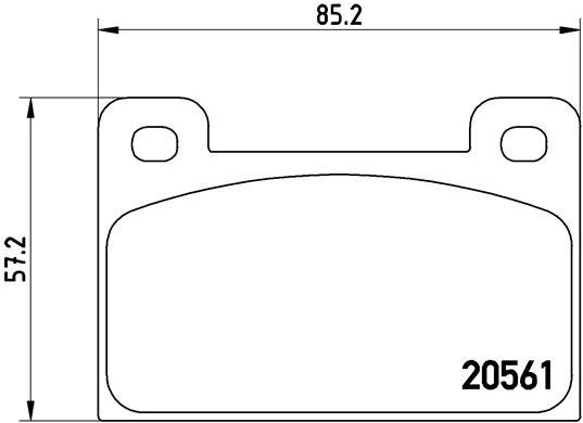 BREMBO Brake pad set P 85 006 - Brake Pads