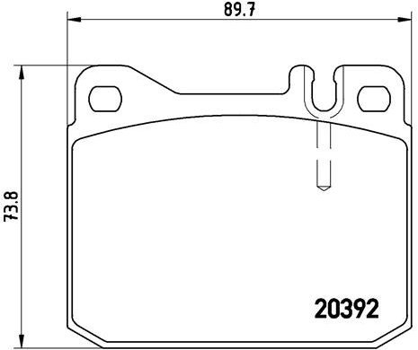 BREMBO Brake pad set P 85 007 - Brake Pads