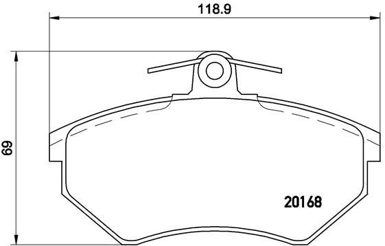 BREMBO Brake pad set P 85 011 - Brake Pads
