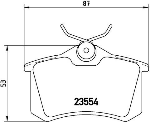 BREMBO Brake pad set P 85 017 - Brake Pads