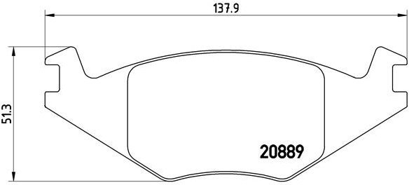BREMBO Brake pad set P 85 019 - Brake Pads