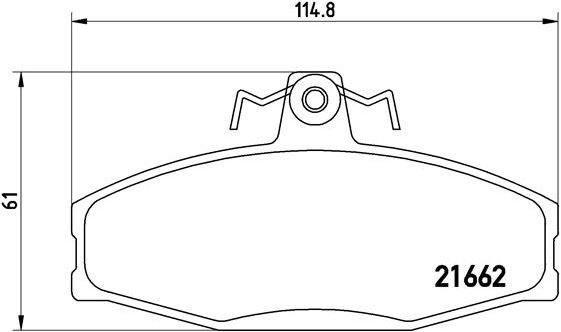 BREMBO Brake pad set P 85 022 - Brake Pads