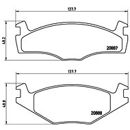 BREMBO Brake pad set P 85 024 - Brake Pads