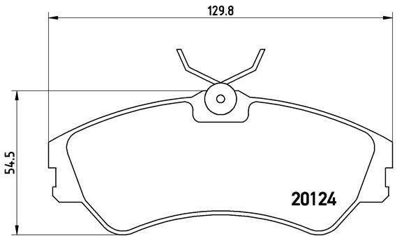 BREMBO Brake pad set P 85 028 - Brake Pads