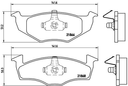 BREMBO Brake pad set P 85 031 - Brake Pads