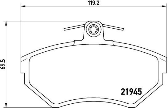 BREMBO Brake pad set P 85 032 - Brake Pads