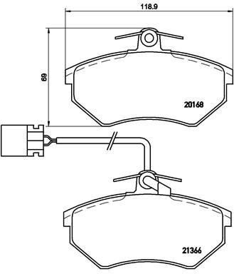 BREMBO Brake pad set P 85 034 - Brake Pads