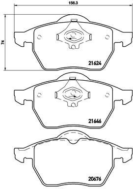 BREMBO Brake pad set P 85 036 - Brake Pads
