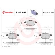 BREMBO Brake pad set P 85 037X - Brake Pads