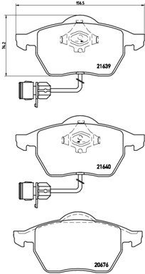 BREMBO Brake pad set P 85 040 - Brake Pads
