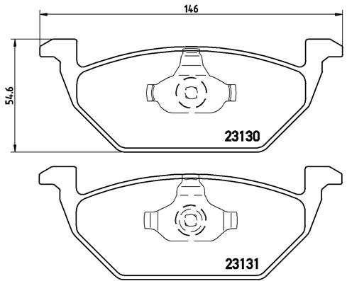 BREMBO Brake pad set P 85 041 - Brake Pads