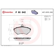 BREMBO Brake pad set P 85 042 - Brake Pads