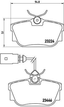 BREMBO Brake pad set P 85 046 - Brake Pads