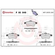 BREMBO Brake pad set P 85 049 - Brake Pads