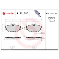 BREMBO Brake pad set P 85 050 - Brake Pads