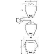 BREMBO Brake pad set P 85 054 - Brake Pads