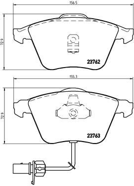 BREMBO Brake pad set P 85 056 - Brake Pads