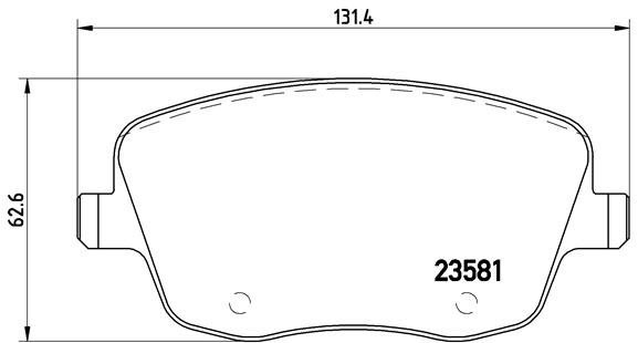 BREMBO Brake pad set P 85 057X - Brake Pads