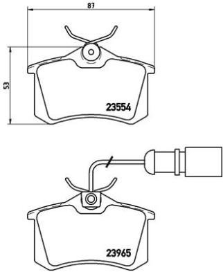 BREMBO Brake pad set P 85 058 - Brake Pads