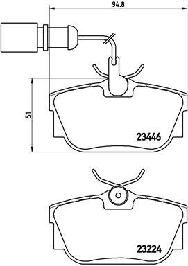 BREMBO Brake pad set P 85 059 - Brake Pads