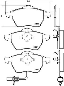 BREMBO Brake pad set P 85 060 - Brake Pads