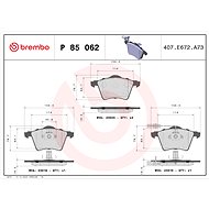 BREMBO Brake pad set P 85 062 - Brake Pads