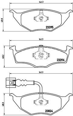 BREMBO Brake pad set P 85 063 - Brake Pads