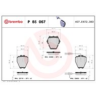 BREMBO Brake pad set P 85 067 - Brake Pads