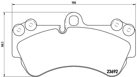 BREMBO Brake pad set P 85 069 - Brake Pads