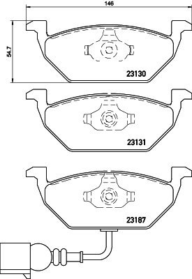 BREMBO Brake pad set P 85 072 - Brake Pads