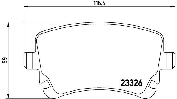 BREMBO Brake pad set P 85 076 - Brake Pads