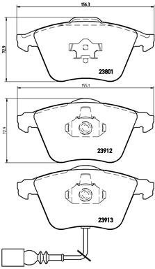 BREMBO Brake pad set P 85 079 - Brake Pads