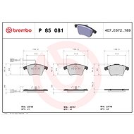 BREMBO Brake pad set P 85 081 - Brake Pads