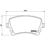 BREMBO Brake pad set P 85 083 - Brake Pads